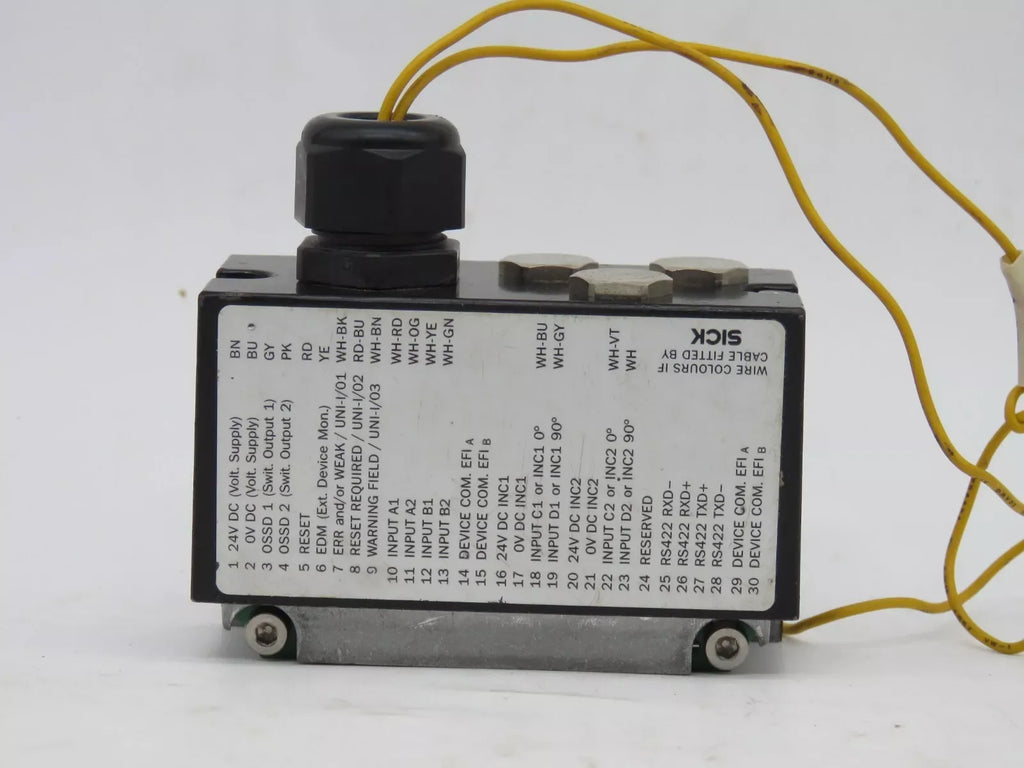 Sick SX0A-A0000D 24VDC System Plug Connector for Incremental Encoders - ZYYKZ Test Equipment