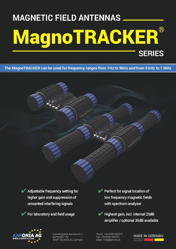 Aaronia MagnoTRACKER ELF-2 Active Magnetic Tracking Antenna (1Hz - 9kHz)