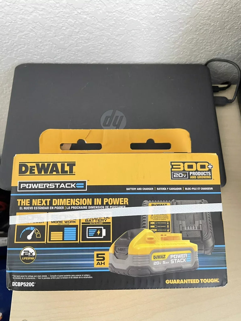 DeWalt DCBP520C Powerstack 20V MAX 5.0Ah Li-Ion Battery and Charger Kit - ZYYKZ Test Equipment