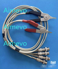 Generic Four Wire Kelvin Test Clips with BNC Connectors for LCR Meters (2x Tweezers) - ZYYKZ Test Equipment
