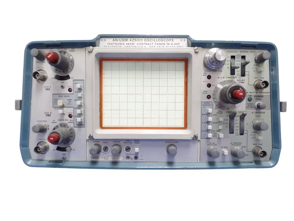 Tektronix 465M AN/USM-425(V) Analog Oscilloscope - High Performance - ZYYKZ Test Equipment