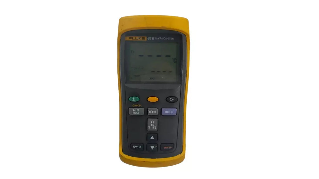 Fluke 52II Digital Thermometer with Type K Thermocouple Input - ZYYKZ Test Equipment