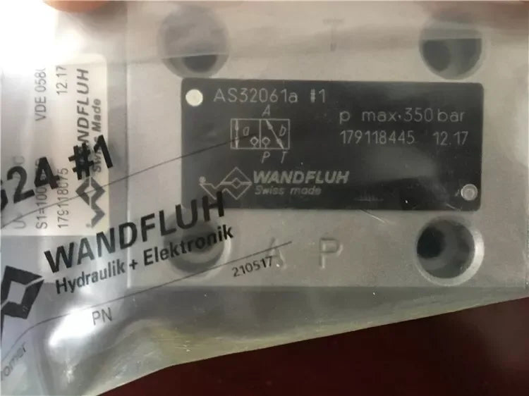 Wandfluh AS32061A-G24 Hydraulic Directional Control Valve - ZYYKZ Test Equipment