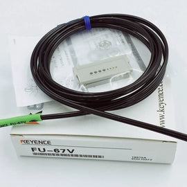 Keyence FU-67V Fiber Optic Sensor with Cable - New In Box - ZYYKZ Test Equipment