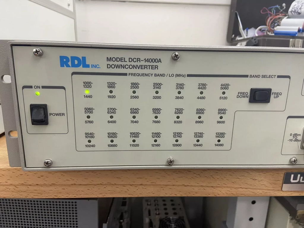 Aeroflex RDL DCR-14000A Downconverter 14 GHz Ultra Low Phase Noise - ZYYKZ Test Equipment