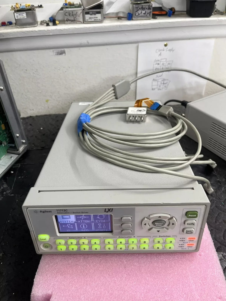 Agilent 11713C LXI Attenuator and Switch Driver Module, +5V/+15V/+24V, 2 Banks - ZYYKZ Test Equipment