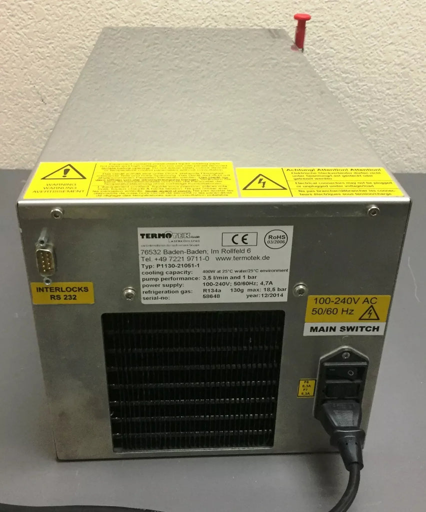 Termotek P1130-21051-1 Compact Desktop Chiller for Precision Cooling - ZYYKZ Test Equipment