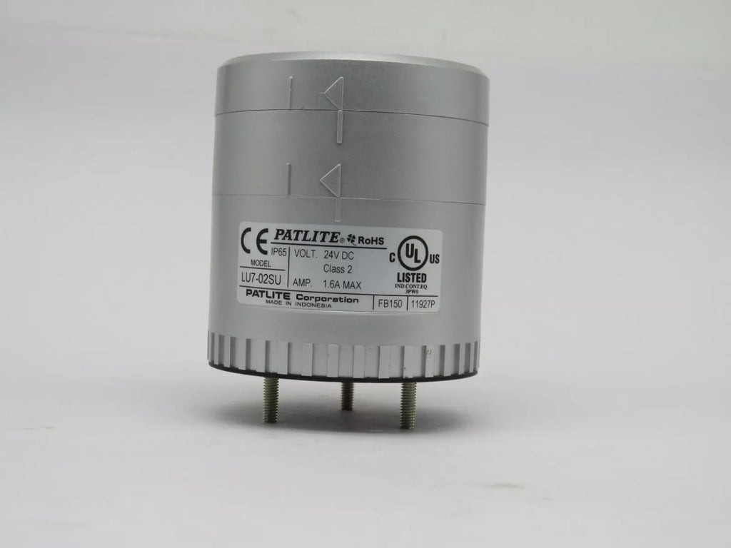Patlite LU7-02SU 24V DC Direct Mount Signal Tower Base Module - ZYYKZ Test Equipment