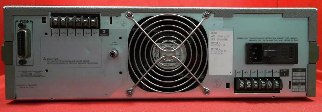 Agilent 6625A Precision Dual DC Power Supply 0-50V, 500mA - ZYYKZ Test Equipment