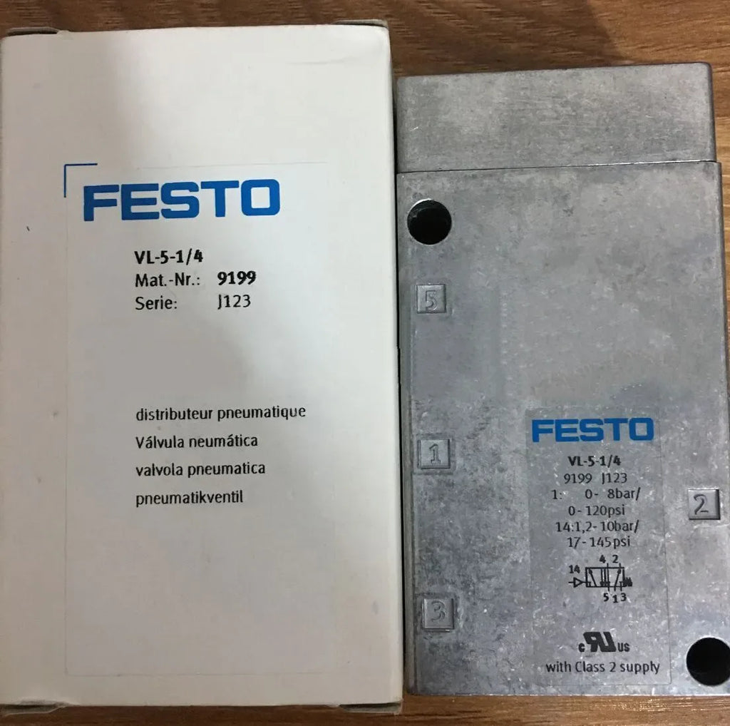 Festo VL-5-1/4 9199 Pneumatic Control Valve – Precision Industrial Valve - ZYYKZ Test Equipment