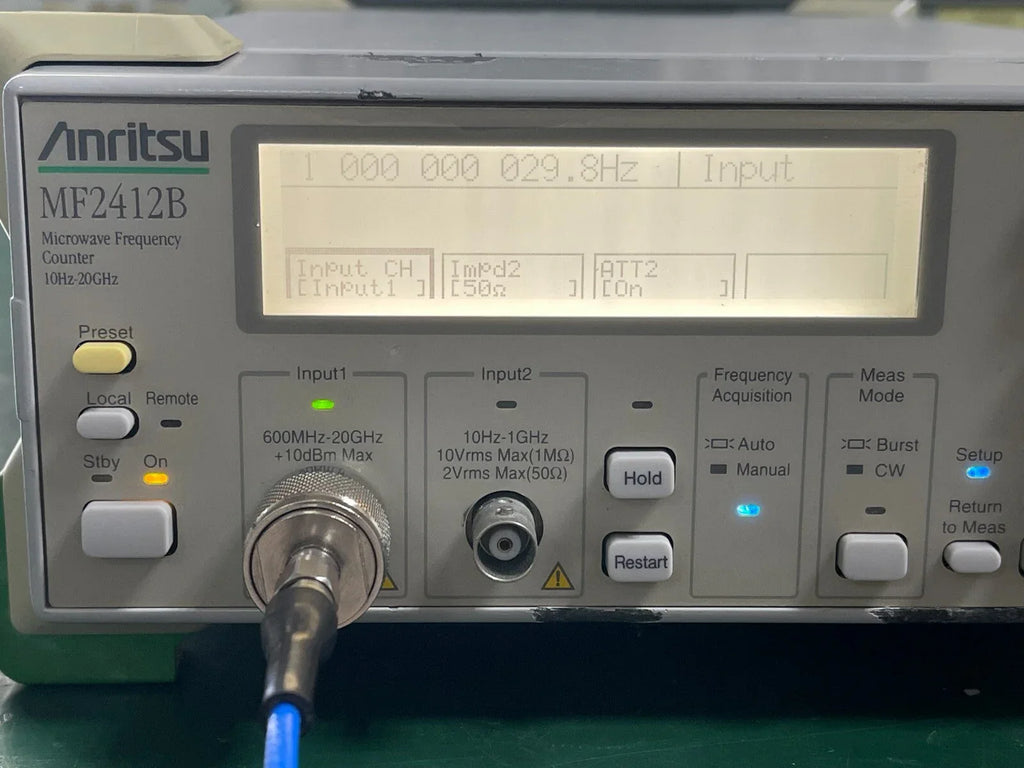 Anritsu MF2412B Microwave Frequency Counter 10 MHz to 26.5 GHz - ZYYKZ Test Equipment