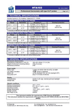 Load image into Gallery viewer, HT Instruments HTA103 Digital Thermometer with K/J-Type Probe