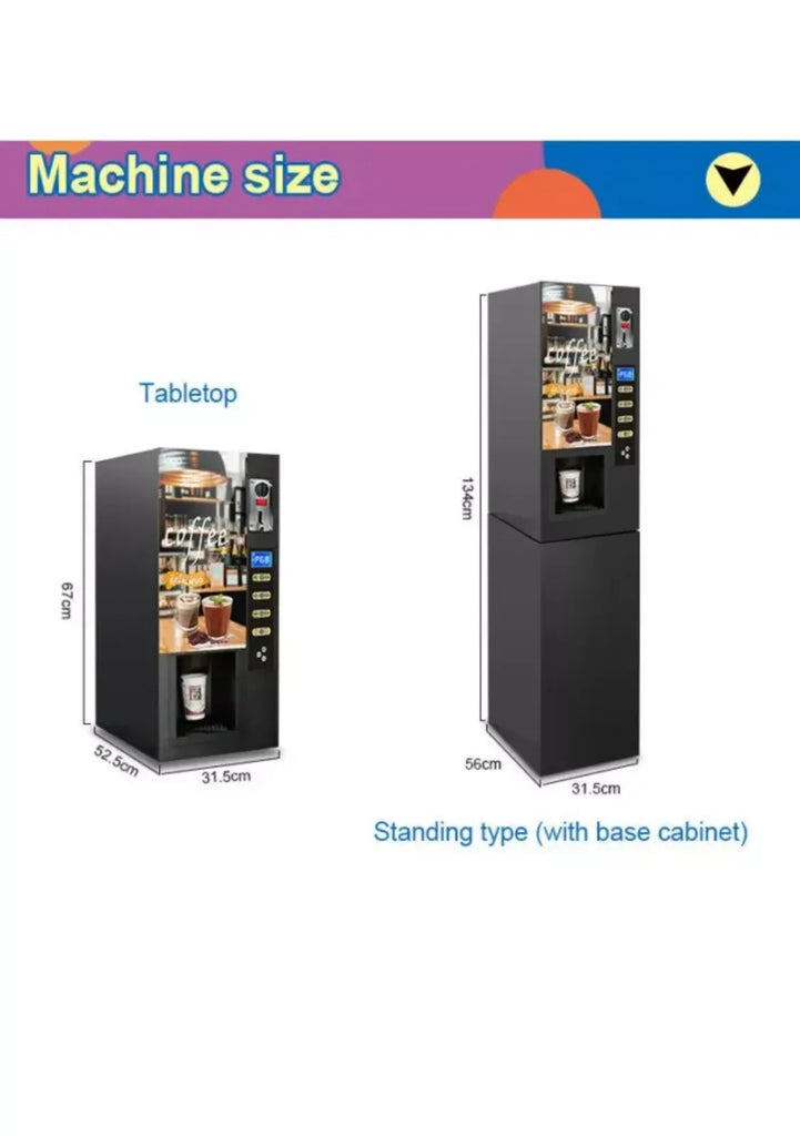 Automatic Commercial Coin-Operated Instant Tea & Coffee Machine - ZYYKZ Test Equipment