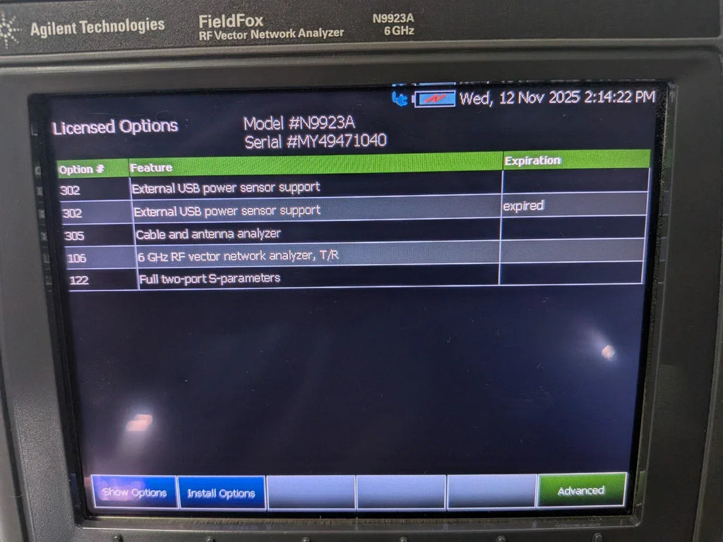 Keysight Agilent Fieldfox N9923A Calibrated Vector Network Analyzer 6 GHz - ZYYKZ Test Equipment
