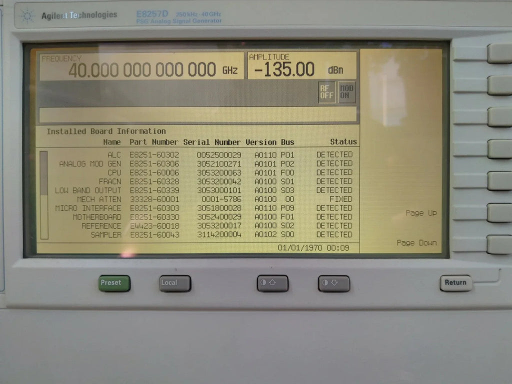 Agilent E8257D Microwave Signal Generator 250 kHz to 40 GHz - ZYYKZ Test Equipment