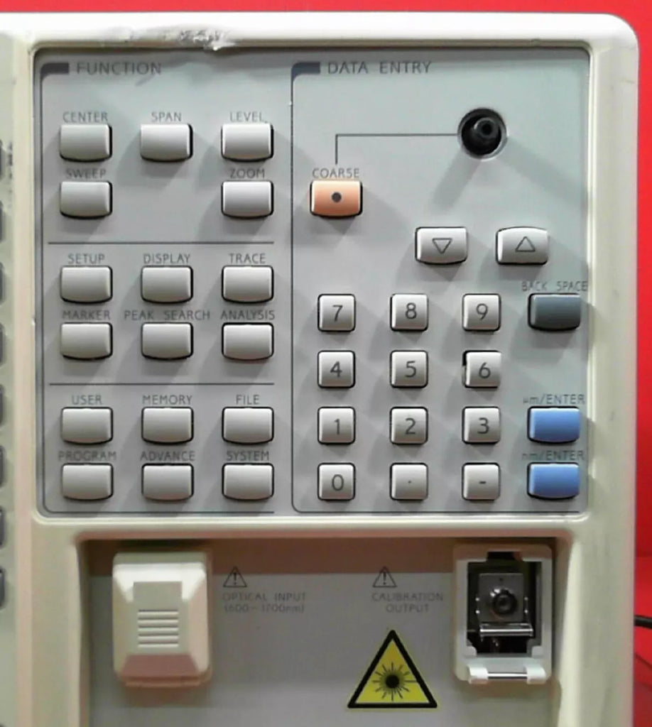 Ando AQ6319 Optical Spectrum Analyzer 600 nm to 1700 nm - ZYYKZ Test Equipment