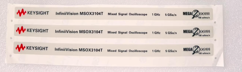 Keysight Label Nameplate for DSOX3014G, MSOX3104G, DSOX3104T, MSOX3104T