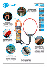 Sonel CMP-3000 Clamp-On Multimeter - 3000A with 0.01A Resolution