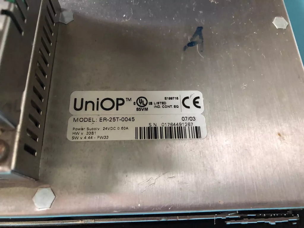 UniOp ER-25T-0045 Used Test Equipment