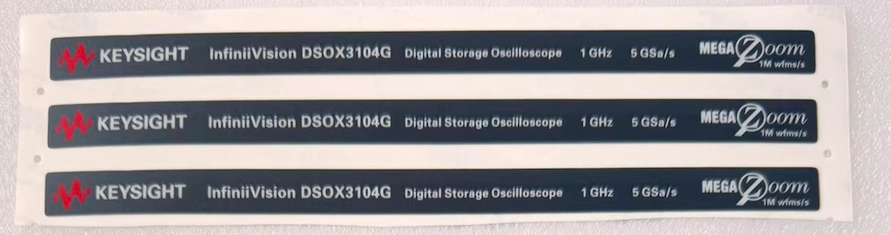 Keysight Label Nameplate for DSOX3014G, MSOX3104G, DSOX3104T, MSOX3104T