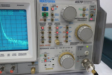 Load image into Gallery viewer, Tektronix 497P Portable Spectrum Analyzer with 9 kHz to 1.8 GHz Frequency Range - ZYYKZ Test Equipment