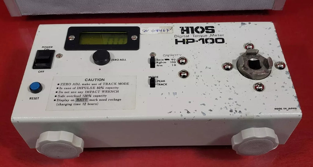 Hios HP-100 Digital Torque Meter - ZYYKZ Test Equipment