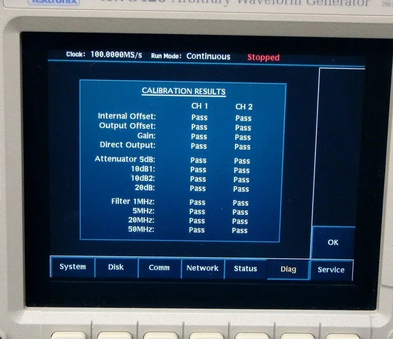 Tektronix AWG420 200MHz 16-Bit 2-Channel Arbitrary Waveform Generator - ZYYKZ Test Equipment