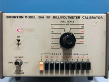 Load image into Gallery viewer, Boonton 26A RF Millivoltmeter Calibrator - Precision RF Signal Source - ZYYKZ Test Equipment
