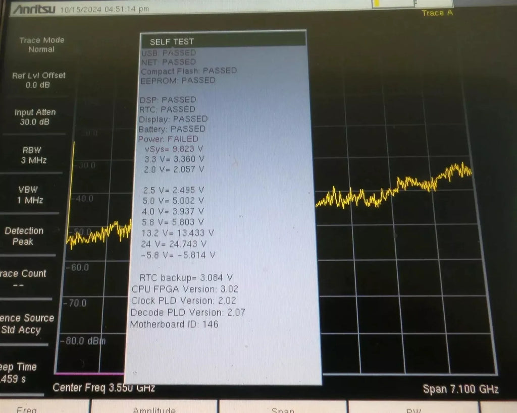 Anritsu MS2721B 20 GHz Spectrum Master Handheld Spectrum Analyzer - ZYYKZ Test Equipment