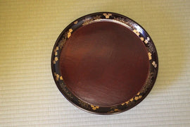 Antique Japanese Lacquer Plate - Traditional Handcrafted Decor - ZYYKZ Test Equipment