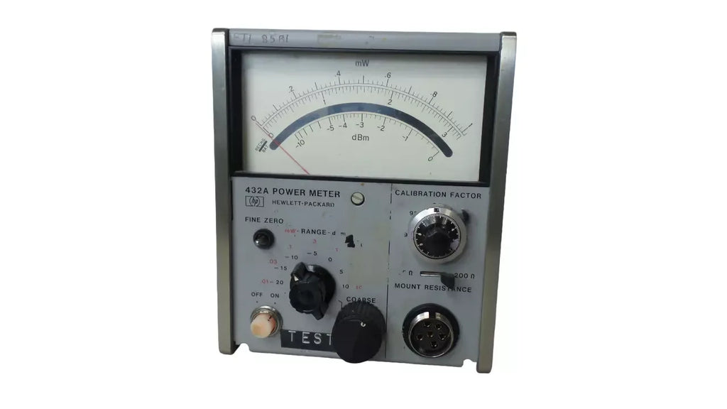 HP 432A Precision RF Power Meter for Electronics Testing - ZYYKZ Test Equipment