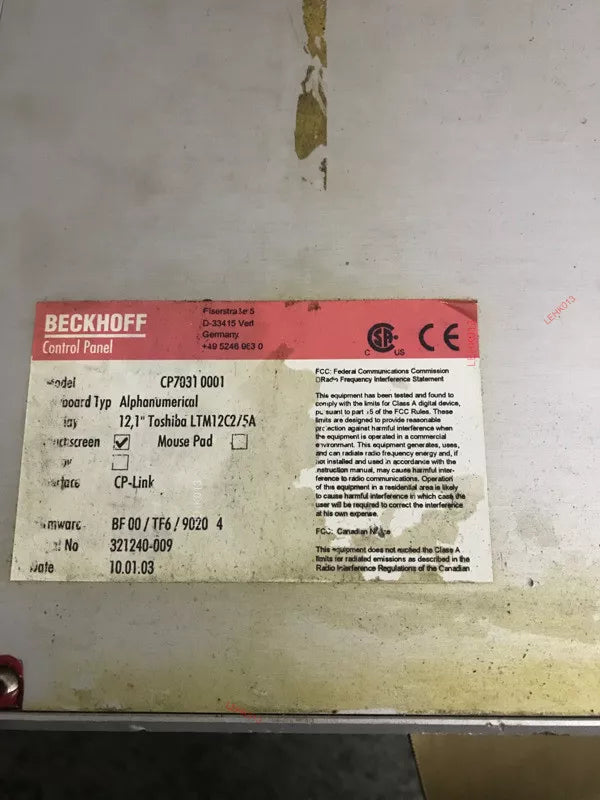 Used CP7031001 Free - High-Quality Condition