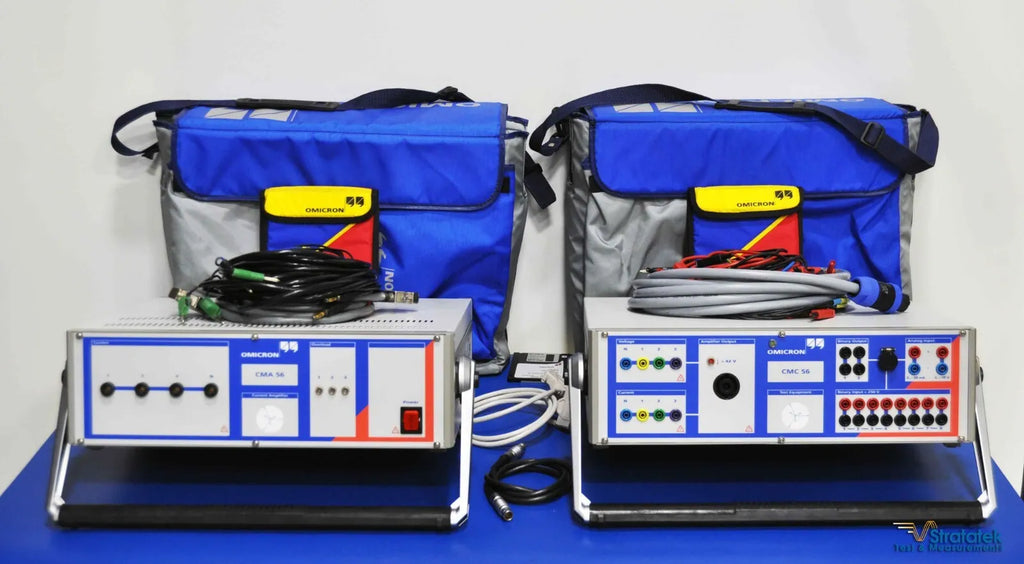 Omicron CMC 56 Relay Test Set with CMA 56 Amplifier - Software Calibrated