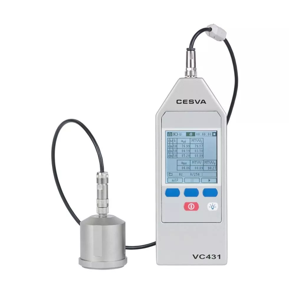CESVA VC431 Triaxial Vibrometer - ISO 804 Certified Vibration Meter