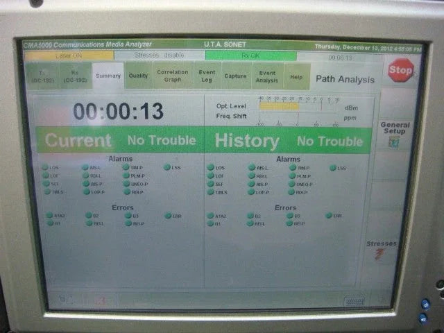 ANRITSU CMA5000a 10Gbps Universal Transport Analyzer (UTA) - ZYYKZ Test Equipment