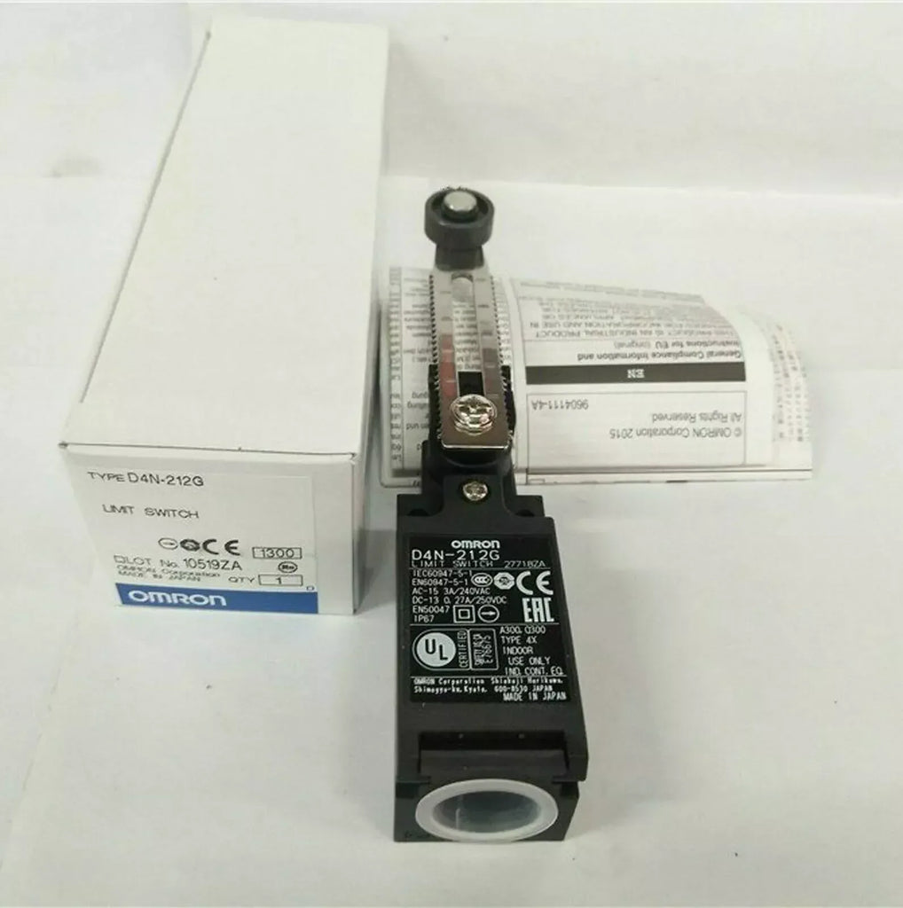 Omron D4N-212G Industrial Limit Switch with Durable Metal Housing - ZYYKZ Test Equipment