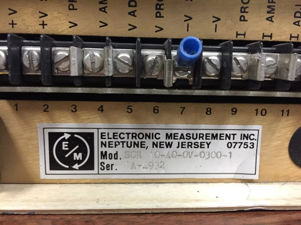 Variable Adjustable DC Power Supply SCR Model 10-40-OV-0300-1 - ZYYKZ Test Equipment