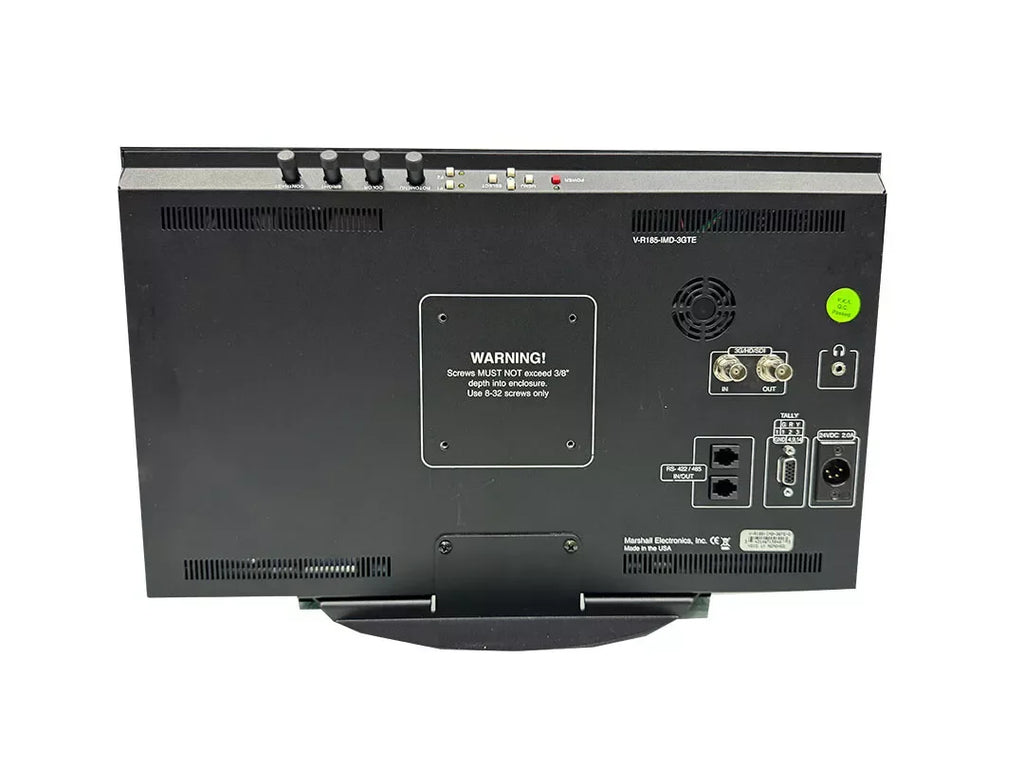 Marshall Electronics V-R185-IMD-3GTE-DT 18.5 3G-SDI Video Production Monitor - ZYYKZ Test Equipment