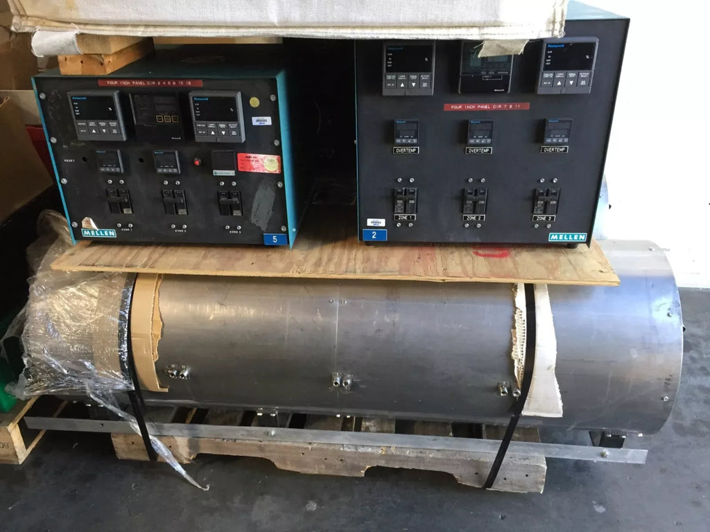 Mellen TT13-8.88 x 36M-3Z Annealing Tube Furnace with 3-Zone Temperature Controller - ZYYKZ Test Equipment