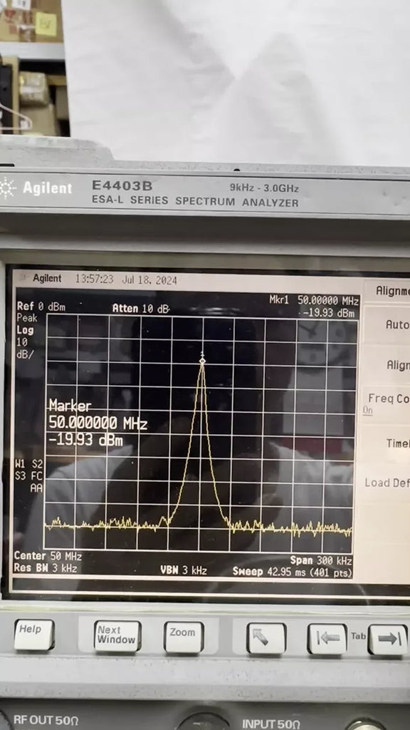 Agilent E4403B ESA Spectrum Analyzer 9 kHz to 3 GHz with Enhanced Options - ZYYKZ Test Equipment