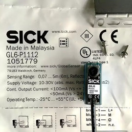 SICK GL6-P1112 Photoelectric Switch Sensor - Model 1051779 - ZYYKZ Test Equipment
