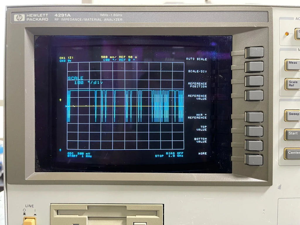 HP Agilent 4291A RF Impedance and Material Analyzer 1MHz–1.8GHz with Opt. 002, 1C2 - ZYYKZ Test Equipment