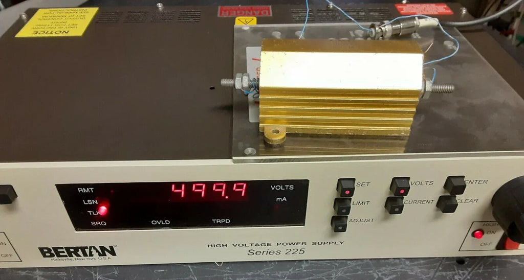 BERTAN High Voltage Lab Power Supply 1000V 30mA Precision Output - ZYYKZ Test Equipment
