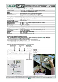 LR-Cal LPC 300 Documenting Process Calibrator with Absolute Pressure Sensor
