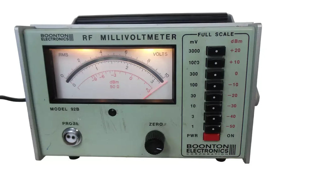 Boonton 92B RF Millivoltmeter - High Precision RF Voltage Measurement - ZYYKZ Test Equipment