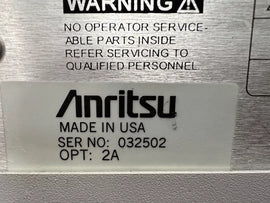 Anritsu 37397C Vector Network Analyzer (Option 2A) 40 MHz–65 GHz - ZYYKZ Test Equipment