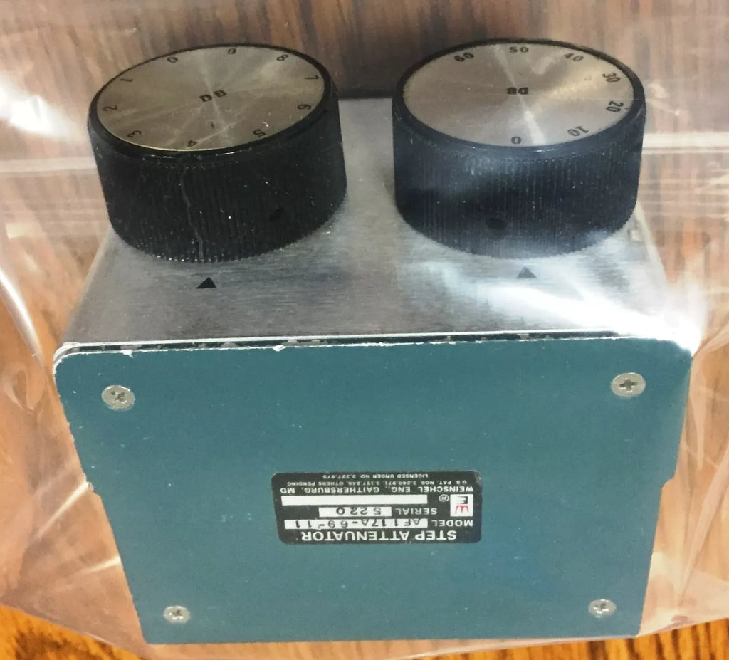 Weinschel API Technologies AF117A-69-11 Precision Step Attenuator 69 dB - ZYYKZ Test Equipment