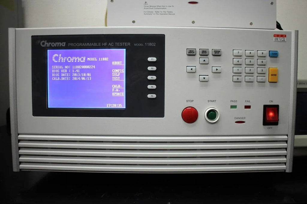 Chroma 11802 Programmable HF AC Tester 2500V 1MHz - ZYYKZ Test Equipment