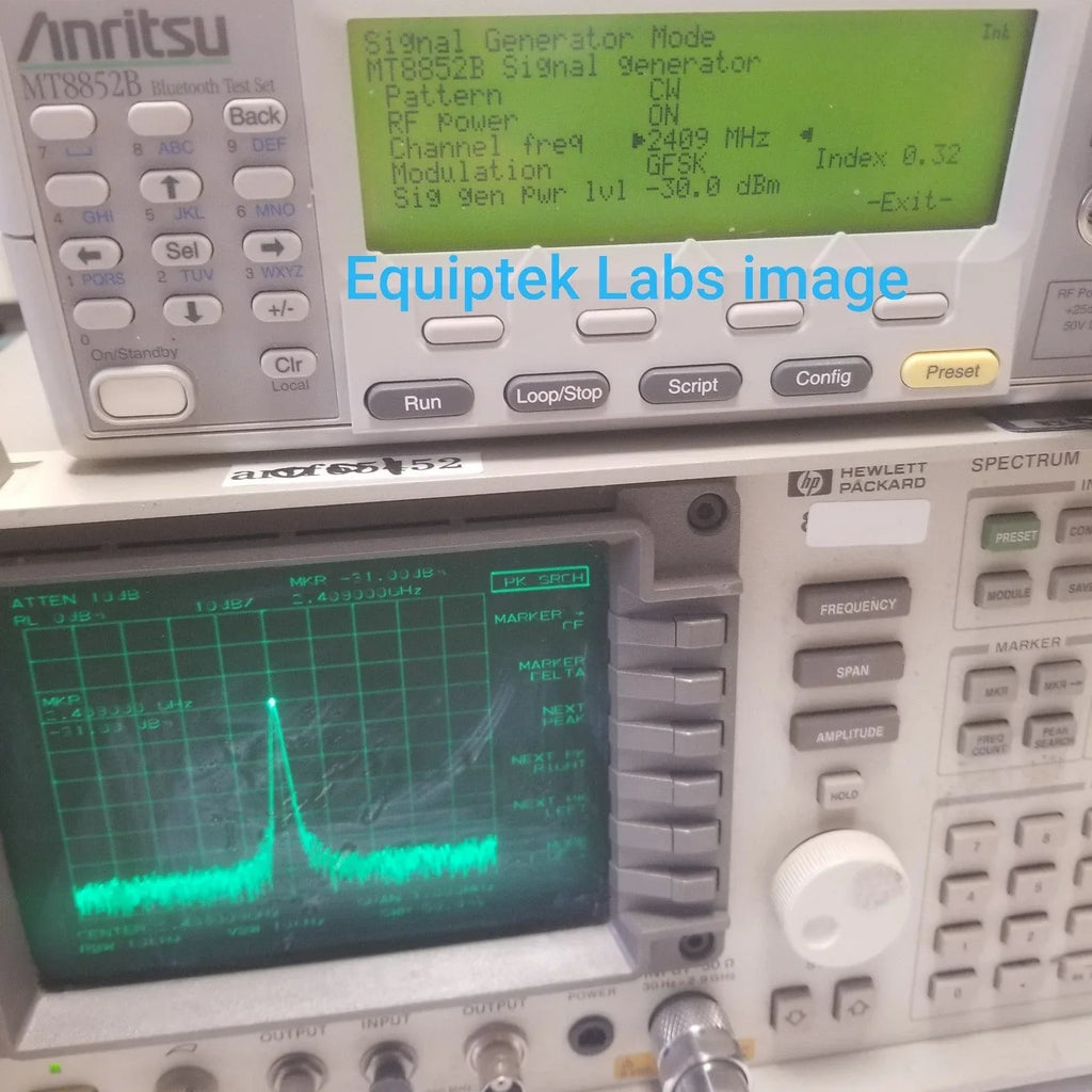 Anritsu MT8852B Bluetooth Test Set for Wireless Device Testing - ZYYKZ Test Equipment