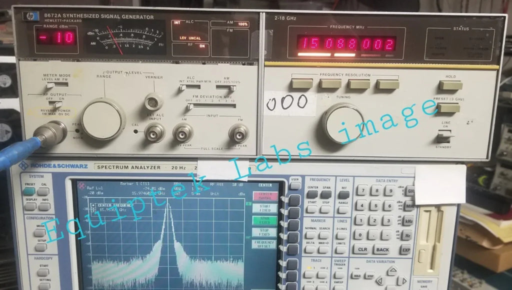 HP 8672A 18 GHz High-Frequency Signal Generator - ZYYKZ Test Equipment